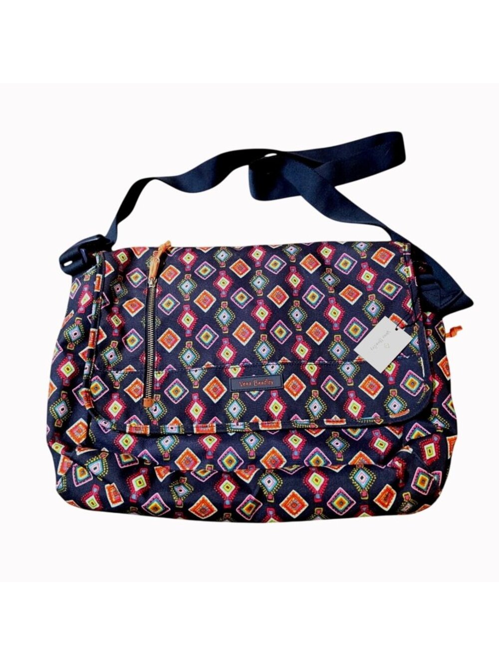 NWT Vera Bradley Lighten Up Laptop Messenger Bag Mini Medallions Crossbody